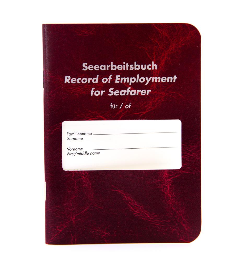 Seearbeitsbuch - Record of Employment for Seafarer