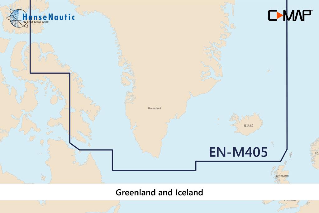 C-MAP MAX Wide EN-M405 Greenland and Iceland