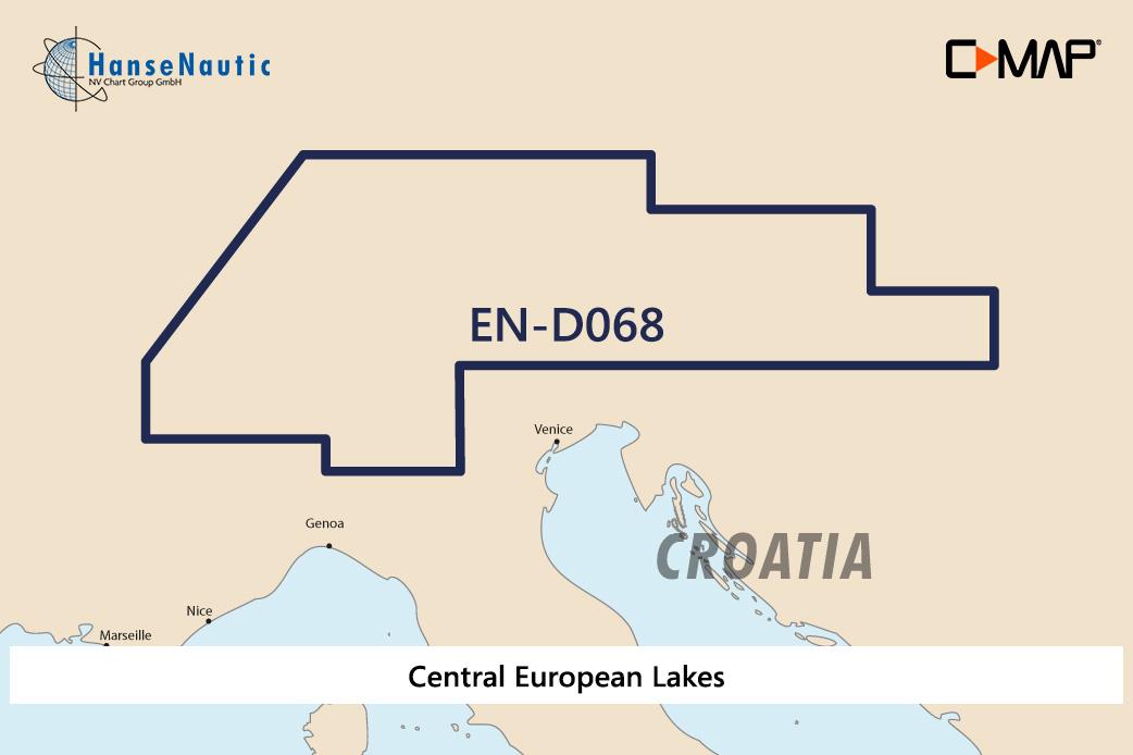 C-MAP 4D Wide EN-D068 Central European Lakes