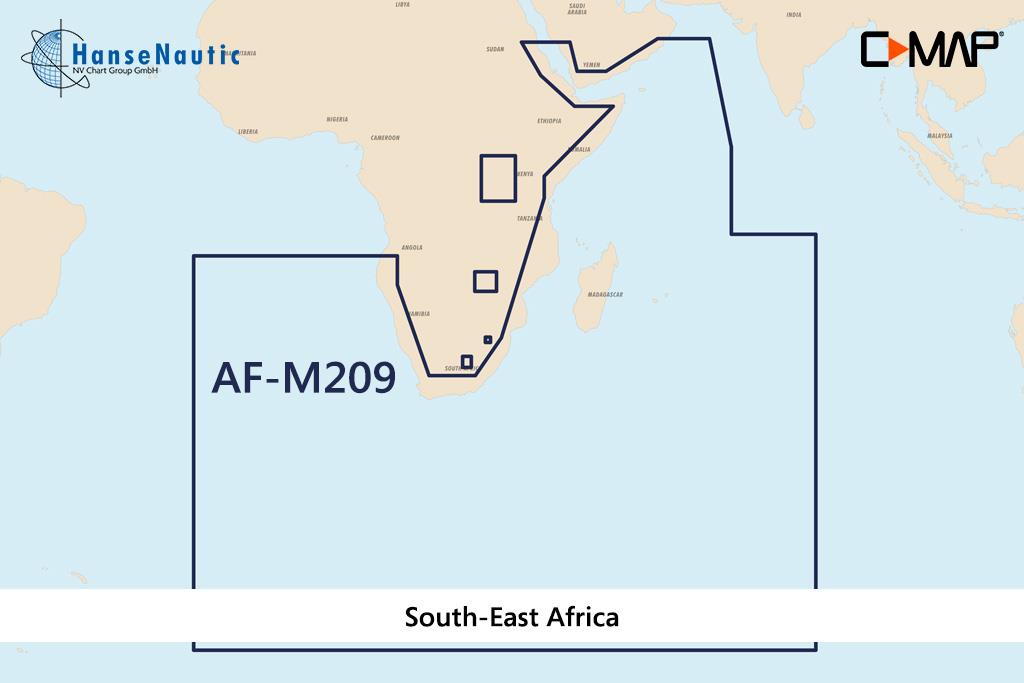 C-MAP MAX Wide AF-M209 South-East Africa