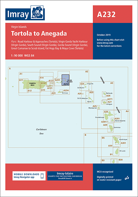 IMRAY CHART A232 Tortola to Anegada