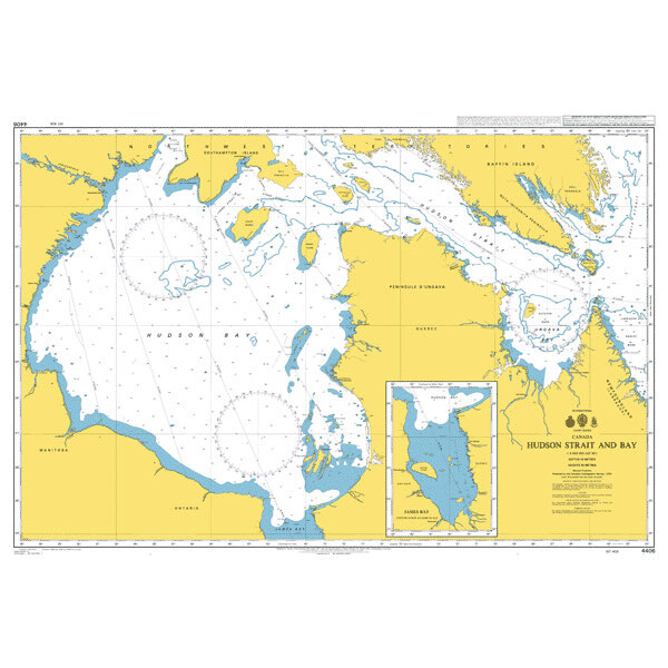 Hudson Bay and Strait Baie et Detroit d'Hudson. UKHO4406