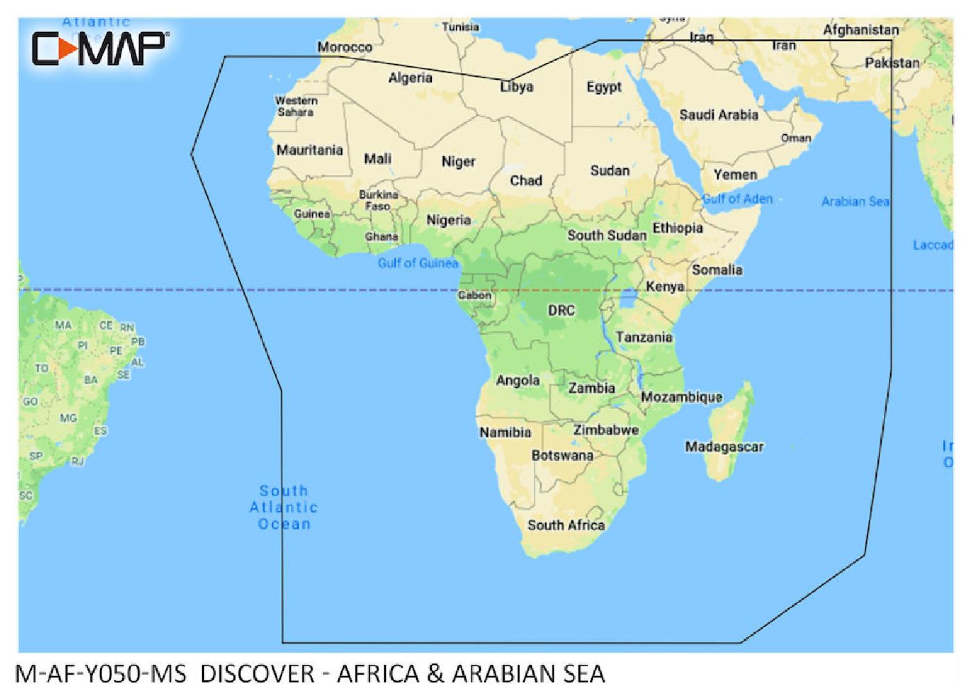 C-MAP Discover Africa & Arabic Sea M-AF-Y050