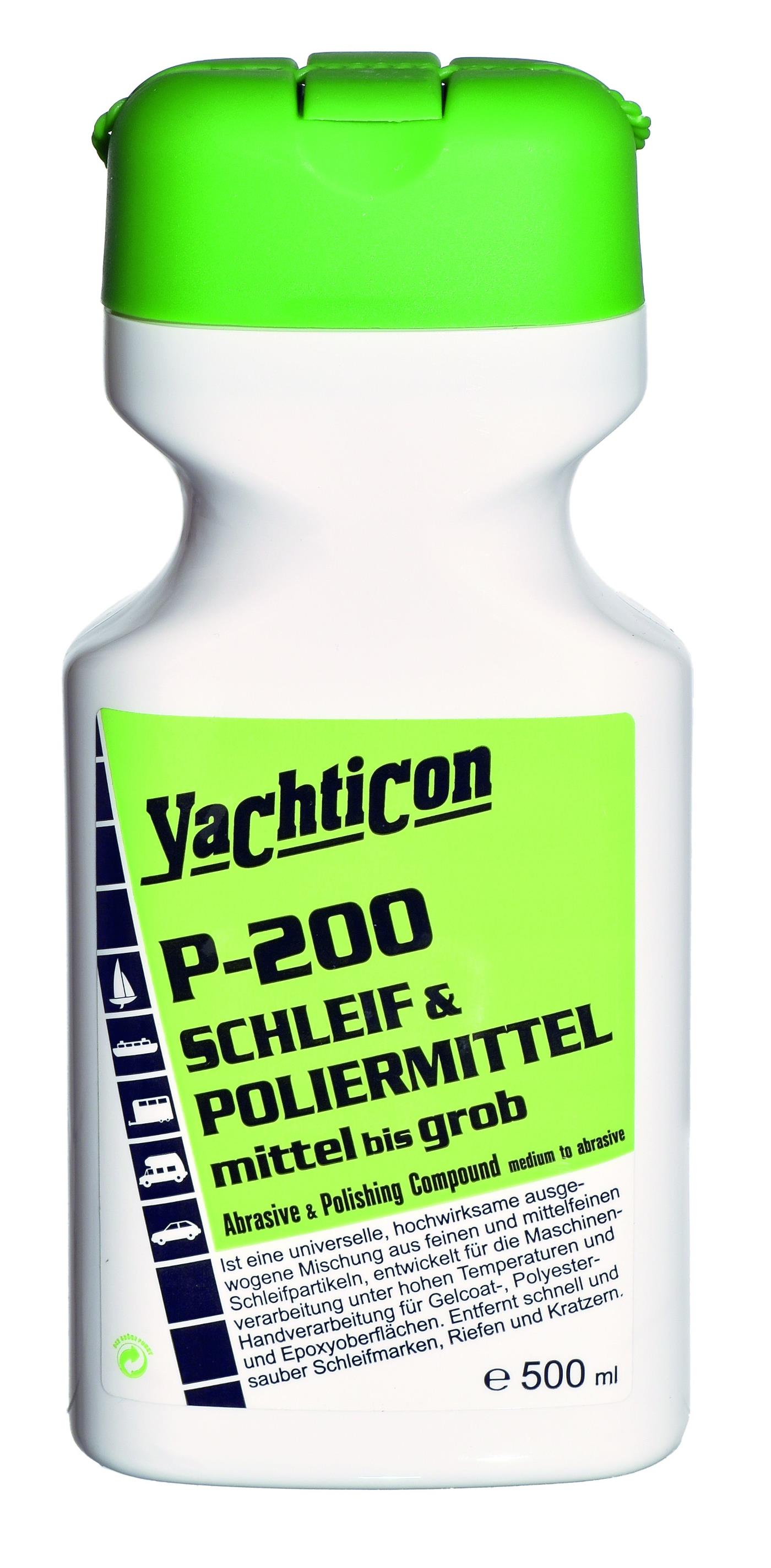 Yachticon P-200 Schleif- und Poliermittel mittel bis grob 500 ml