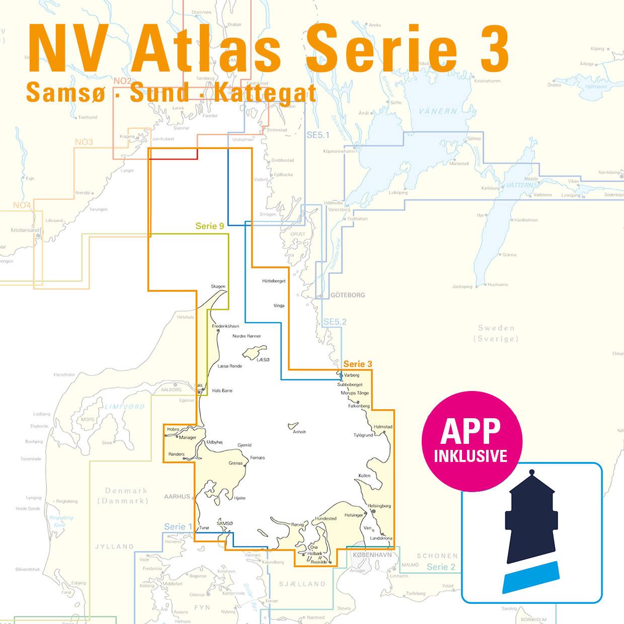 ABO - NV Charts Baltic Serie 3 - Samsø-Sund-Kattegat