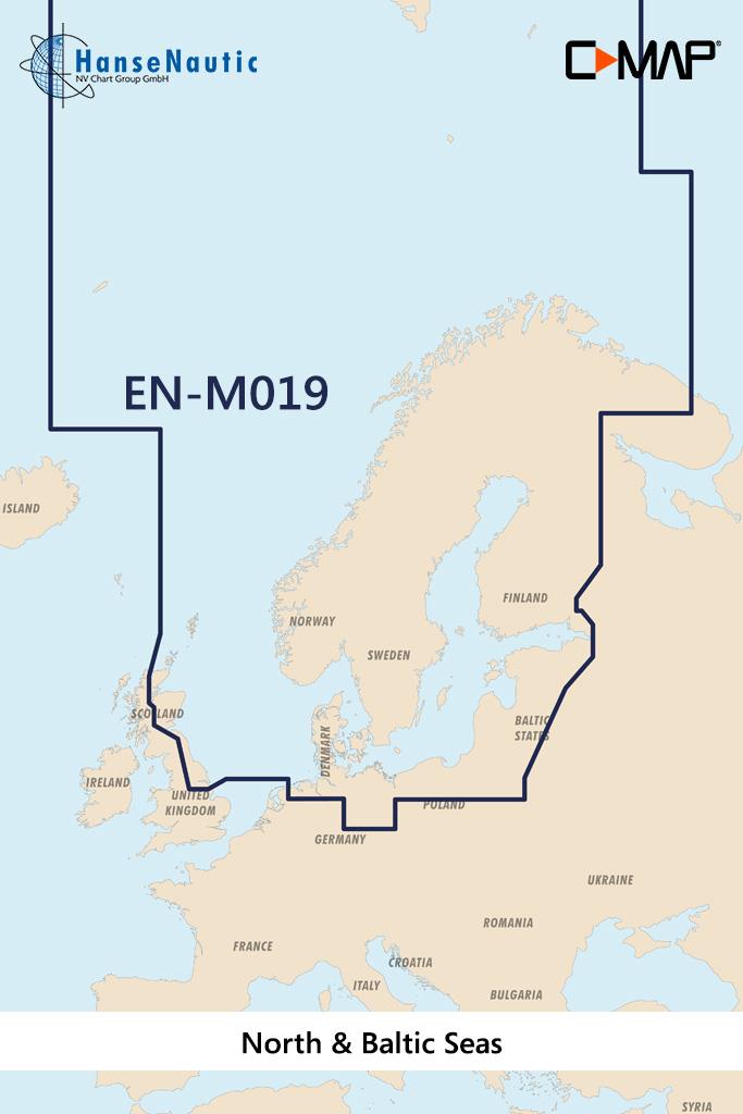C-MAP MAX MegaWide EN-M019 North & Baltic Seas