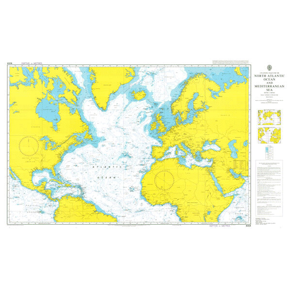 A Planning Chart for the North Atlantic Ocean and Mediterranean Sea. UKHO4004