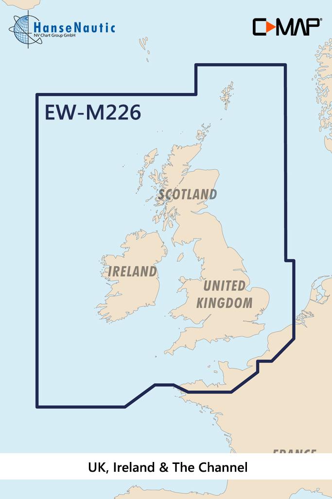 C-MAP MAX Wide EW-M226 UK, Ireland & The Channel