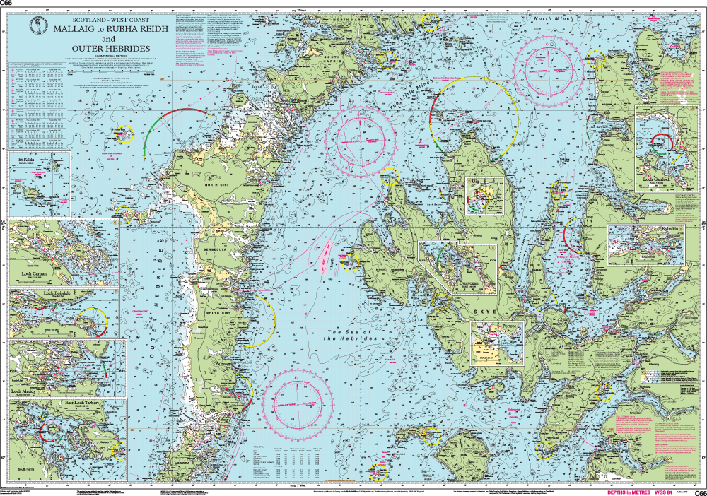 IMRAY CHART C66 Mallaig to Rudha Reidh and Outer Hebrides