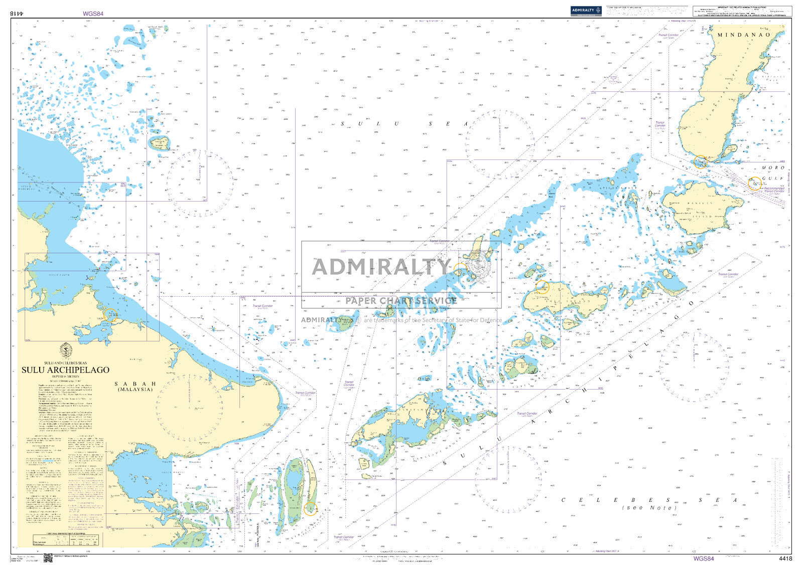 Sulu Archipelago. UKHO4418
