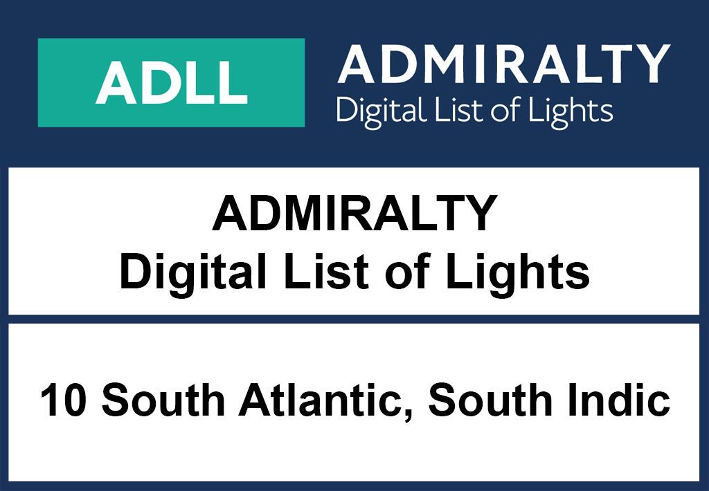 ADMIRALTY DigitalLightsList - Area 10 South Atlantic and Indian Ocean (South)