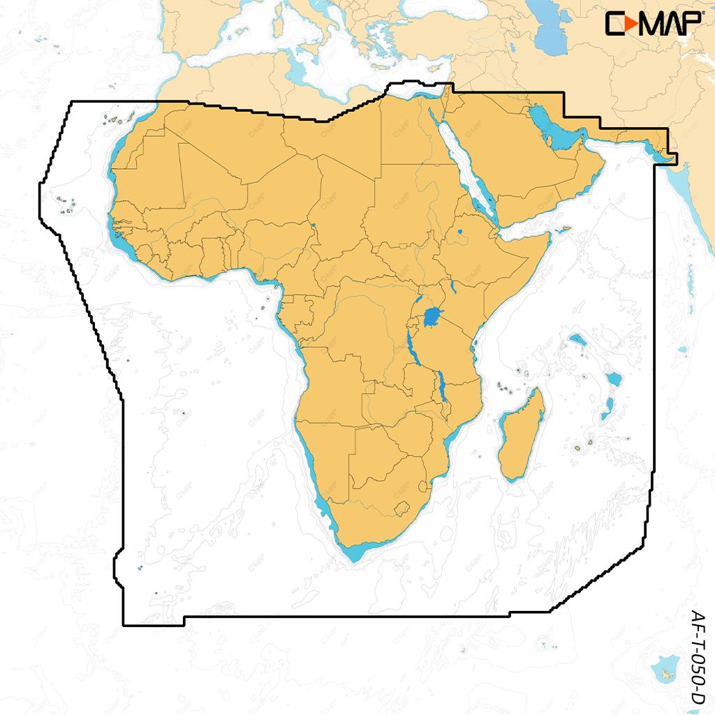 C-MAP Discover X Afrika (Atlantik, Indischer Ozean, Rotes Meer, Binnen) AF-T-050