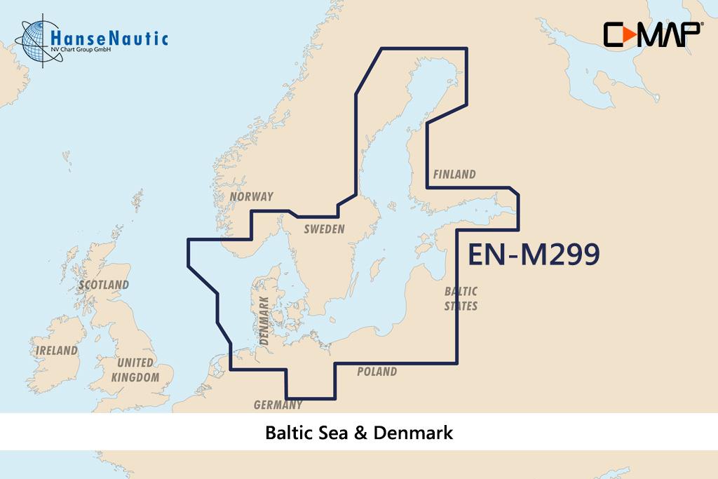 C-MAP MAX Wide EN-M299 Baltic Sea & Denmark (W85)