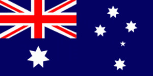 Gastlandflagge Australien 30X45cm - Glanzpolyester -