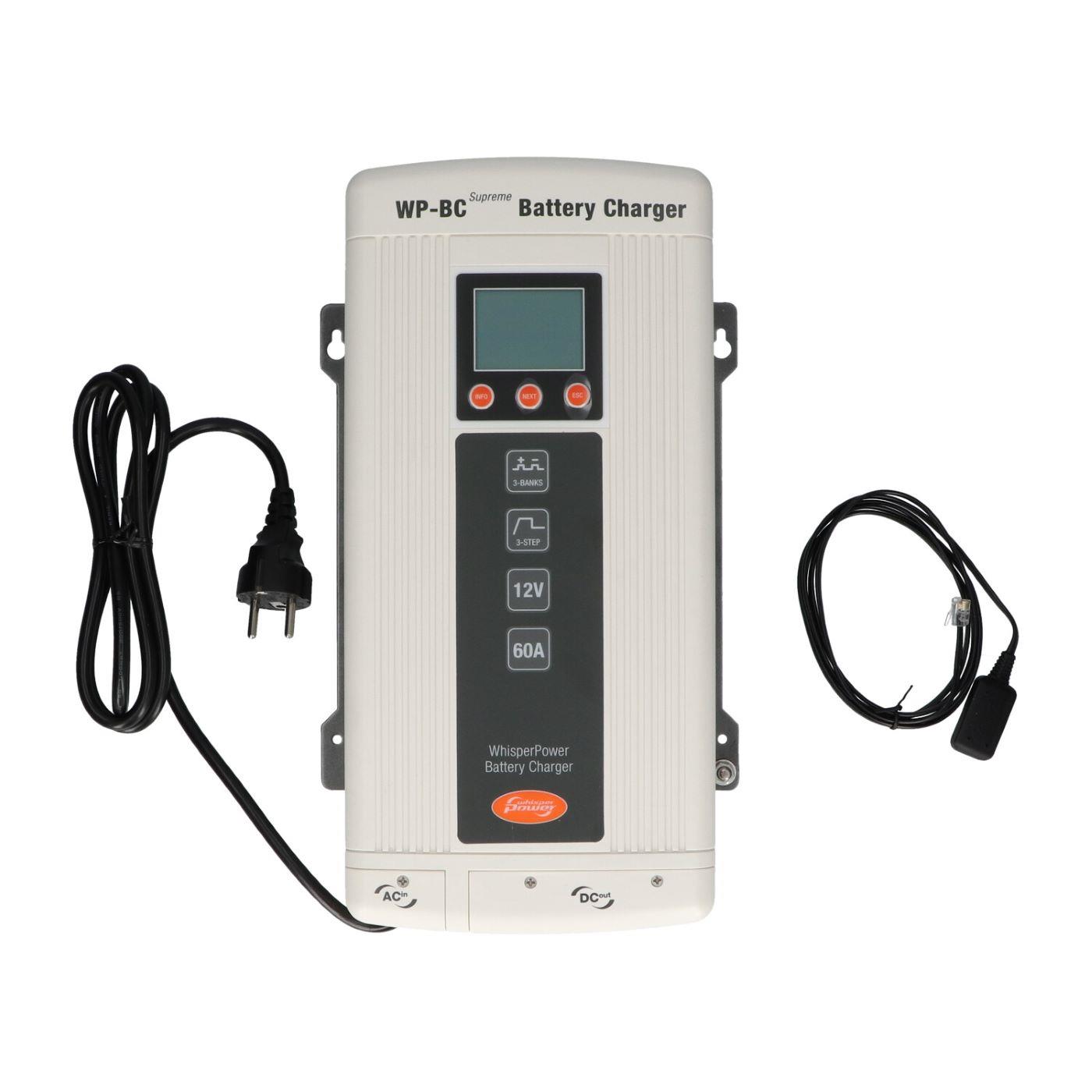 WhisperPower BC Supreme Serie Battery charger 12V / 60A - 3x output