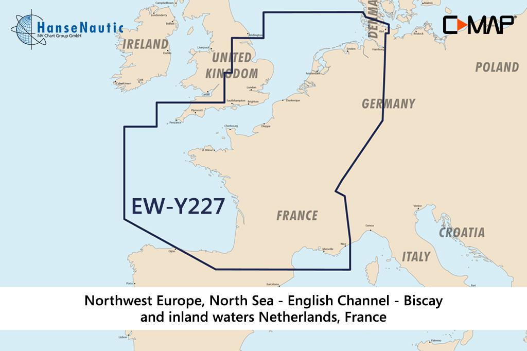 C-MAP Reveal Nordwest-Europa (North-West European Coasts) EW-Y227