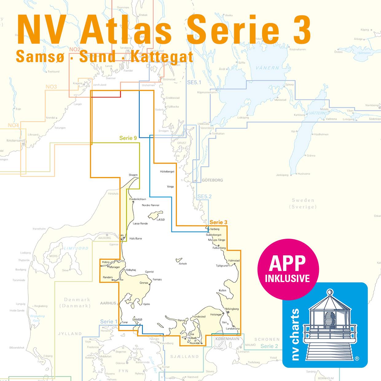 NV Charts Baltic Serie 3 Plano - Samsø-Sund-Kattegat