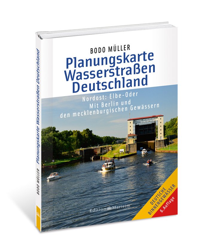 Titelbild der neuen Planungkarte Wasserstraßen Deutschland Nordost