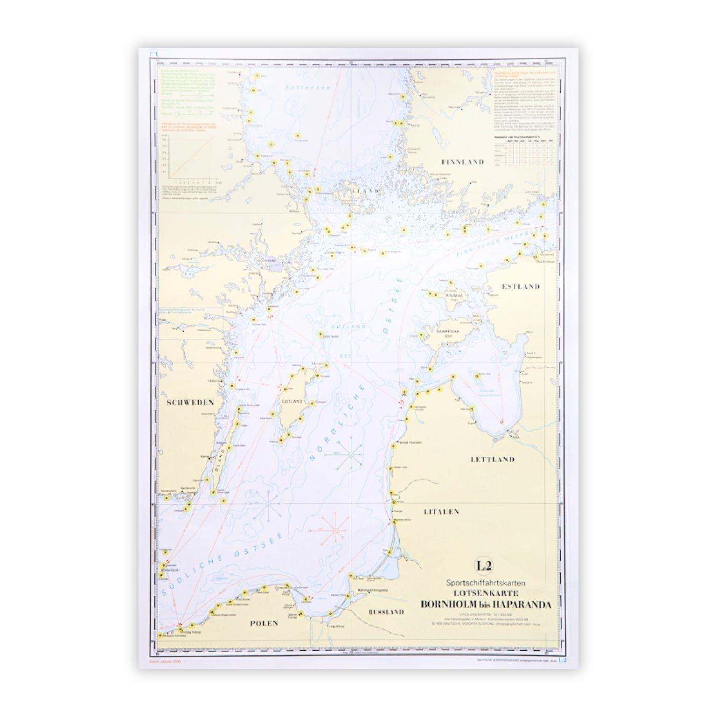 NV Lotsenkarte 2 - Bornholm - Haparanda