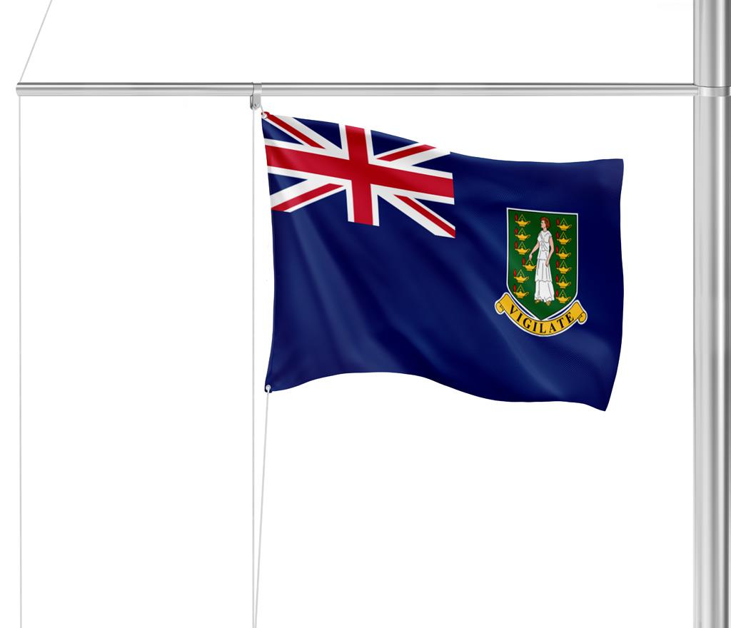 Gastlandflagge British Virgin Islands 20x30cm - Glanzpolyester -