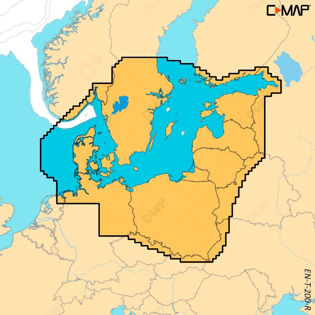 C-MAP Reveal X Ostsee & Dänemark (Baltic Sea & Denmark) EN-T-200