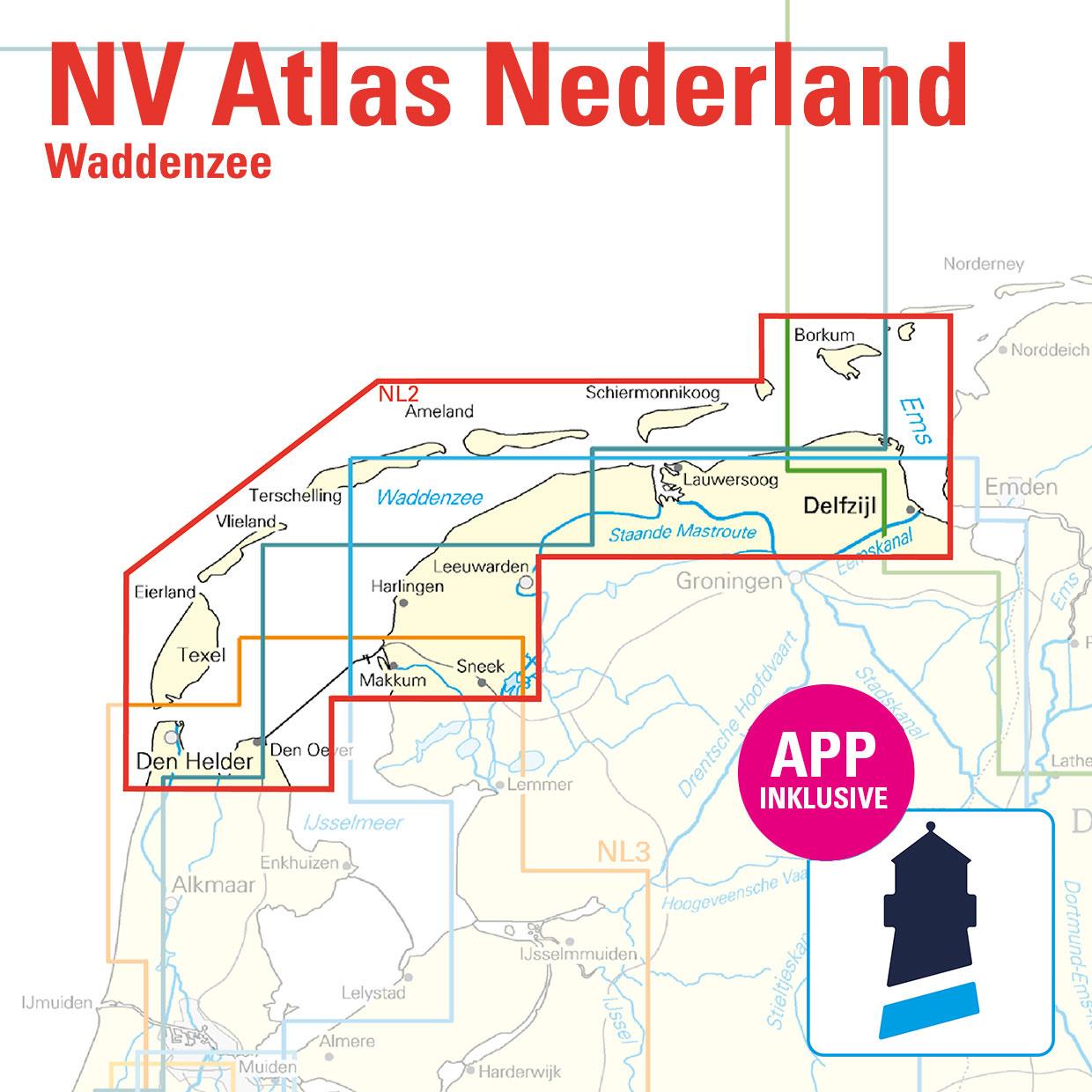 NV Charts Nederland NL2 - Waddenzee