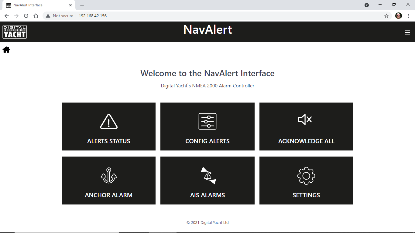 Digital Yacht - NAVAlert NMEA 2000 Überwachungs- & Alarmsystem