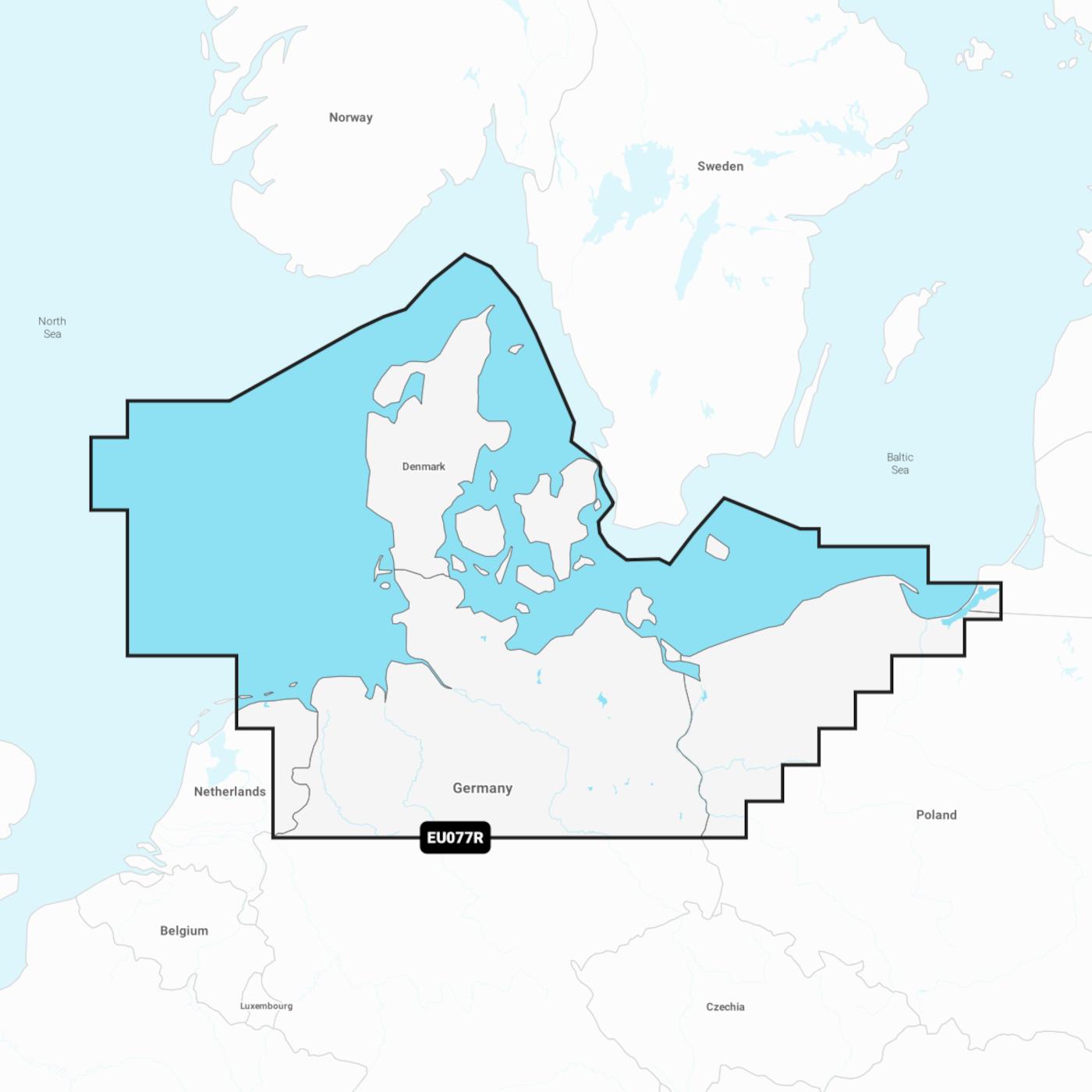 Garmin Navionics+ Dänemark und Deutschland, Norden NSEU077R