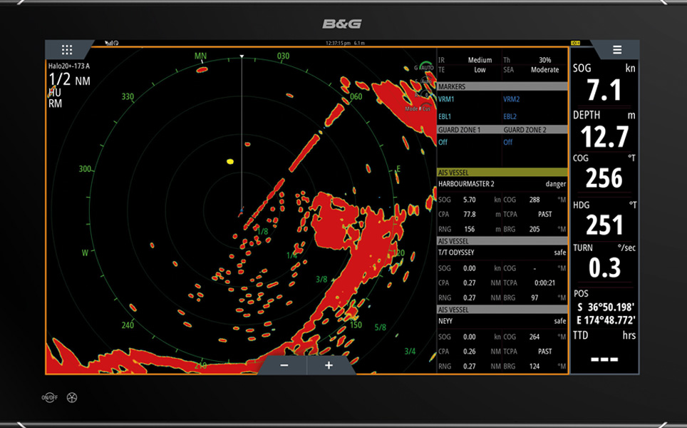 Effet Doppler sur un radar B&G