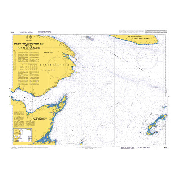 Baie des Chaleurs/Chaleur Bay aux/to Iles de la Madeleine. UKHO4766