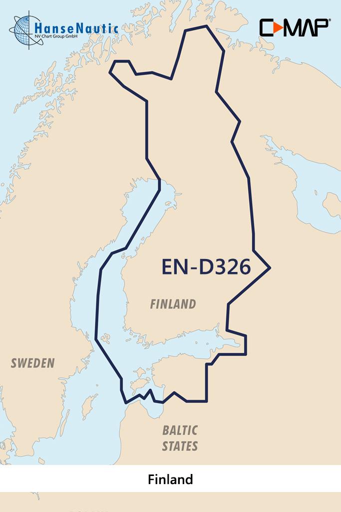 C-MAP 4D Wide EN-D326 Finland Lakes