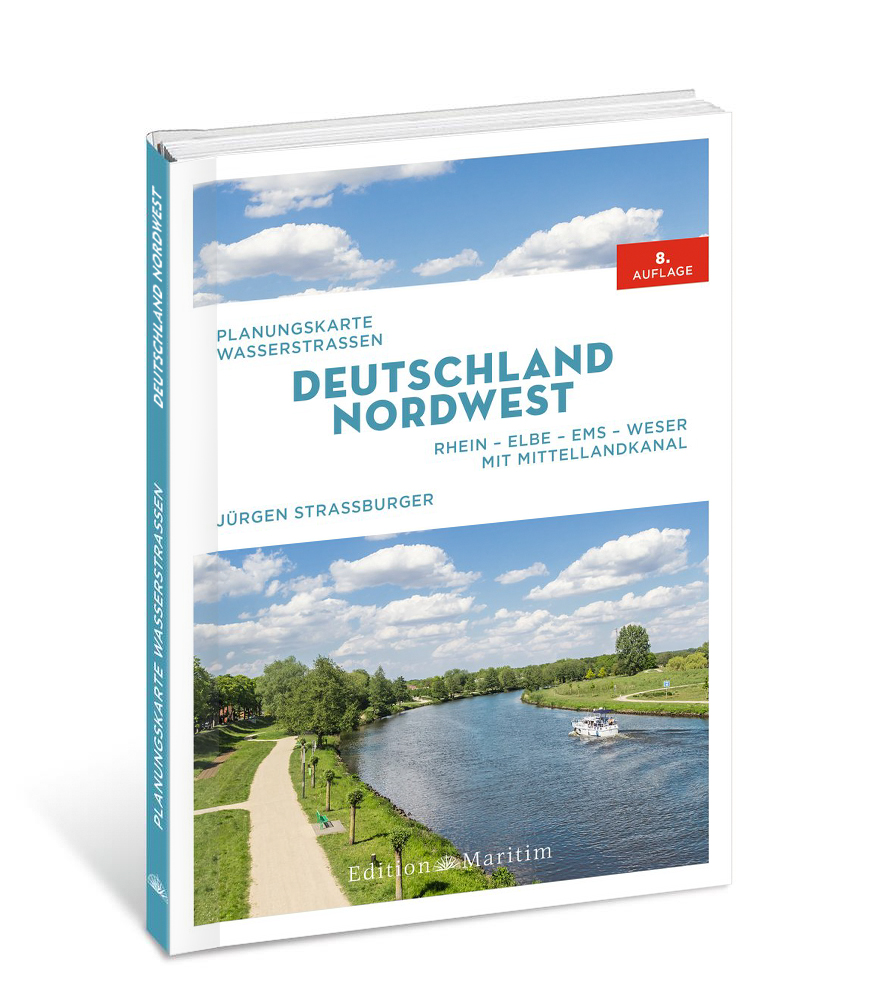 Titelbild der neuen Planungkarte Wasserstraßen Deutschland Nordwest
