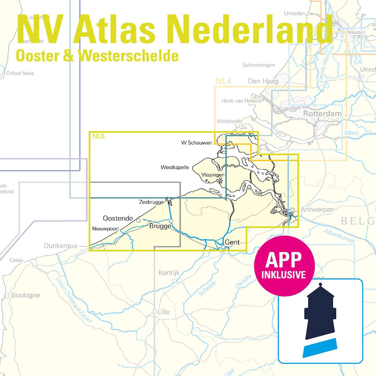 NV Charts Nederland NL5 - Ooster- en Westerschelde