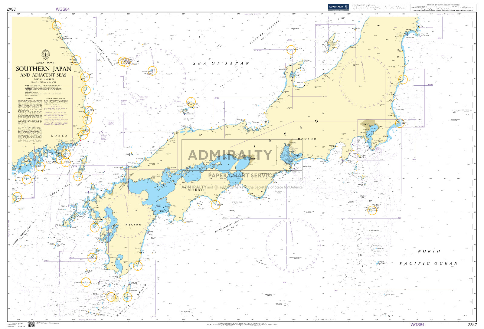 Southern Japan and Adjacent Seas. UKHO2347