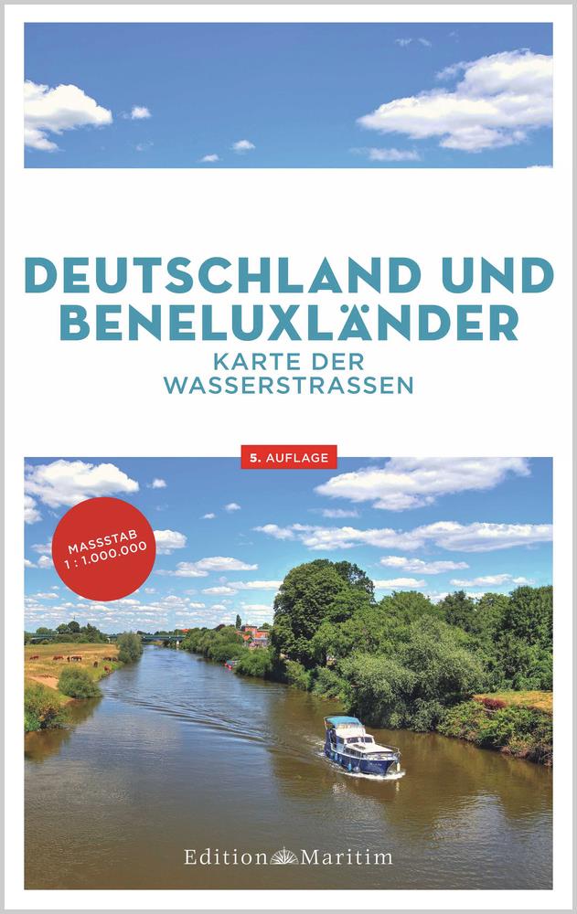 Deutschland und Beneluxländer - Karte der Wasserstrassen