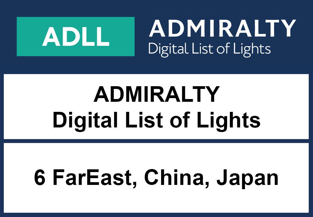 ADMIRALTY DigitalLightsList - Area 6 Singapore to Japan and Philippines